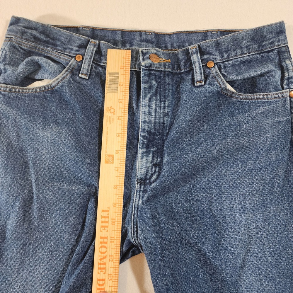 Vintage Wrangler 936PWD Cowboy Cut Jeans Mens 35x30 Blue Western - Picture 6 of 10